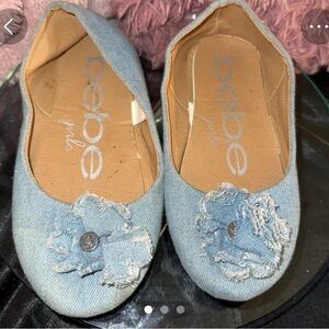 Bebe Blue Dress Shoes with Rhinestone Detail